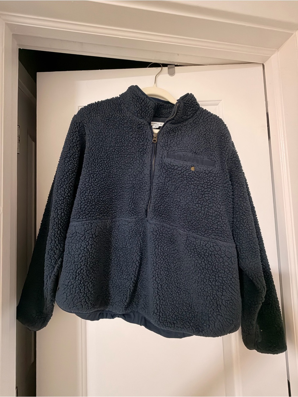 O'Neill Navy Sherpa Half-Zip Pullover Jacket